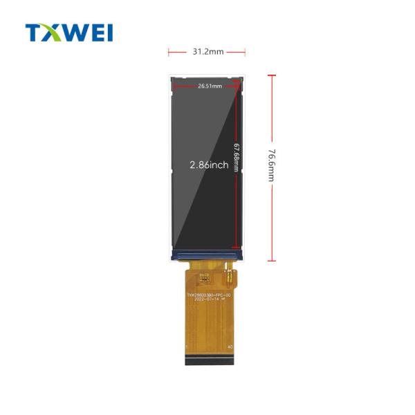 Quality 2.86 Inch TFT Bar Type TFT LCD Panel 376 X 960 2.86 Inch High Resolution for sale