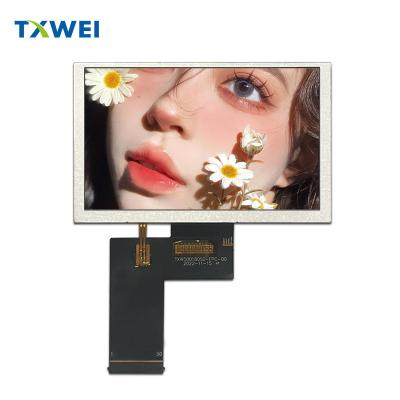 China Modulo de pantalla LCD pequeño ST72568 Ángulo de visión amplio Pantalla RGB LCD de 5 pulgadas 800x480 HDMI en venta
