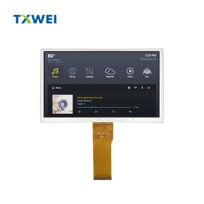 China Display TFT personalizado de 7 polegadas 800cd/M2 Color TFT Color Monitor LCD Display HD à venda