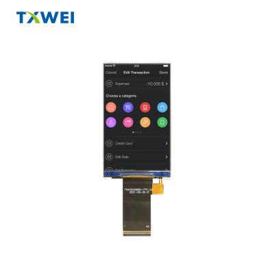 China 3.5 pulgadas 3 pulgadas LCD 480 X 800 TFT Display LCD delgado Alto brillo en venta