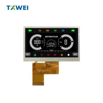 China 1200cd/M2 4 Inch LCD 4.3 Inch HD LCD Display Small Monitoring Device for sale