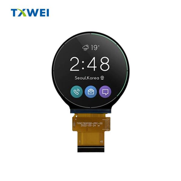 Quality IPS Hd Round TFT LCD 0.111 X 0.111 Home Appliances Lcd Display Touch Screen for sale