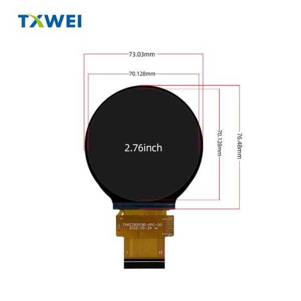 Quality IPS Hd Round TFT LCD 0.111 X 0.111 Home Appliances Lcd Display Touch Screen for sale