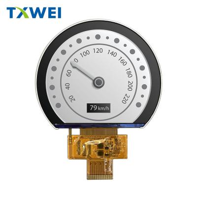 China Customized 3.54-inch 640 * 800 circular high brightness two wheeled vehicle industrial instrument TFT LCD display screen for sale