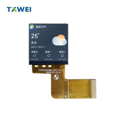 China LCM Interface Square LCD Display 1.54 Inch with RGB 16 BIT Interface en venta