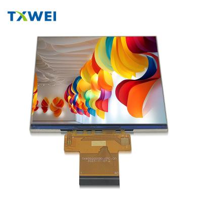 China 3.92 inch 480 * 480 medical electrical equipment security 86 switch brightness LCD display screen 500cd/m² à venda