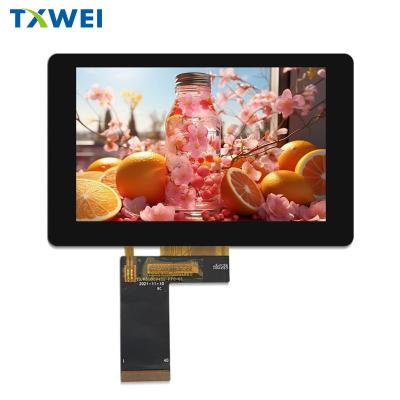 China Very small lcd screen RGB 24 BIT interface lcd 5 inch display 800*480 tft customizable capacitove touch screen à venda