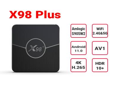 China Wifi duplo 8K IPTV ajustou a caixa superior Android Amlogic S905W2 100M Ethernet à venda