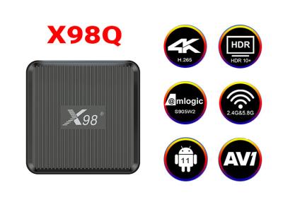 China Amlogic S905W2 OTT IPTV Set Top Box Android 11.0 AV1 Dual Wifi H.265 HEVC HDR 10+ for sale