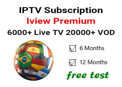 China Tevê 6000+ 20000+ VOD viva árabe superior de Iview França IPTV Europa EUA Canadá à venda