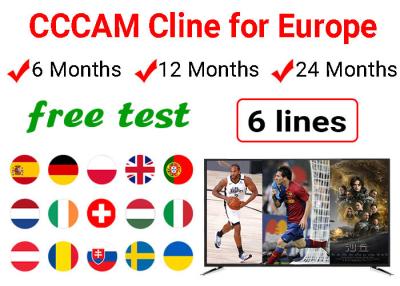 China Poland 6 Lines CCCam Cline Oscam Astra 19.2E Satellite TV Free Test For Europe for sale