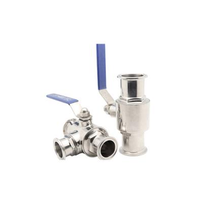 China Double Action Tri Clamp 8 Bar Hygienic Ball Valve for sale