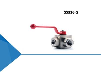China Válvula de bola hidráulica de aço inoxidável da linha de SS316 G para o óleo à venda