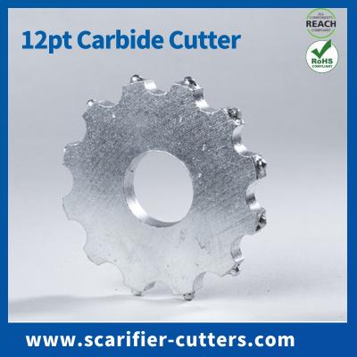 China 12 Point Carbide Cutters For TFP-260 Surface Prep Contractors Hire Depots And Fleets for sale