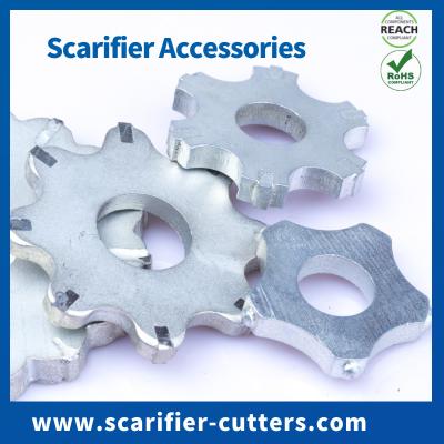 China MK Scarifier Floor Grinder Accessories Replacement Tools 5 Point Carbide Cutters for sale