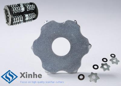 China 6 inclinó las máquinas de la preparación de la superficie del cemento del camino de los cortadores del tungsteno de las piezas del escarificador de Edco en venta