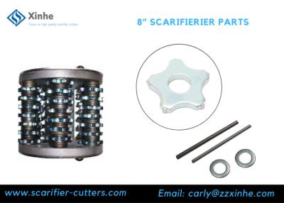 China Scarifier Accessories EDCO 5PT Carbide Scarifier Cutters/ Shafts/ Spacers On Floor  Milling Machine for sale