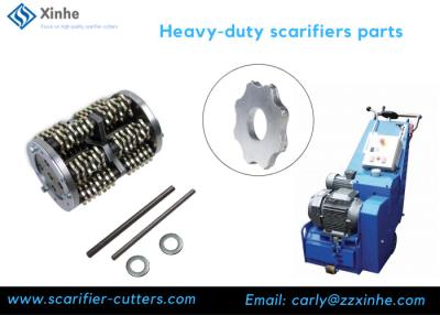 China 350mm Floor Scarifier 8 Points TCT Carbide Shaft Drum for sale