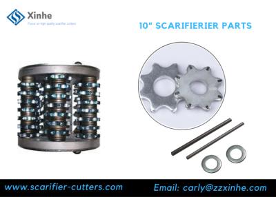 China 8 Tips TCT Carbide Flail Shaft Drum For VA25S Concrete Scarifier for sale