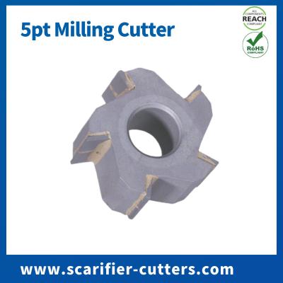 China Drum / Shaft 5pt Milling Cutters For Electric Powered Scarifier Abrasives & Replacement Parts for sale