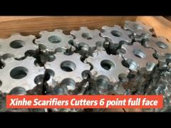 6PT TCT Carbide Cutters 6 Point Carbide Tipped Flails On Floor Milling Scarifiers