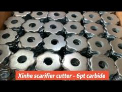 Six Star Scarifier TCT Cutters For Multi Planers Scarifiers Machine 6 Tungsten Carbide Tips