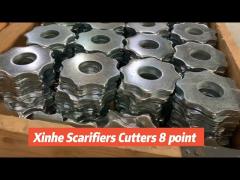 8PT Carbide Cutters TCT 8 Star Wheels For Concrete Planers Scarifying Milling Machine