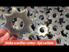 Standard 8 Point Scarifier TCT Carbide Cutters For Planers and Milling Machines
