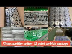 12 Points/Tips TCT Carbide Cutter Scarifier Tool Part Floor Concrete Scarifier