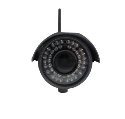 China Varifocal Waterproof WIFI POE IP Cameras , Black 1.3MP P2P WDR CCTV IP Cam for sale