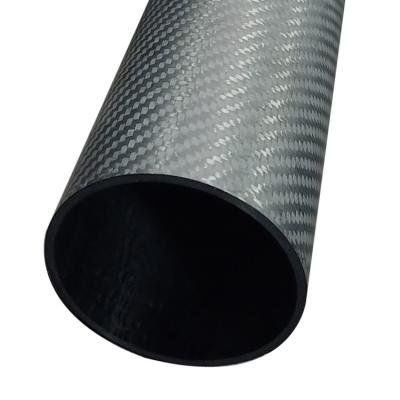 China Carbon Fiber Tube in Large Size Tapered Tube 80mm 100mm with 100% Carbon Content for sale