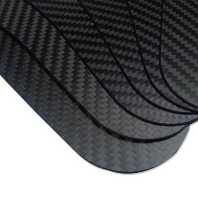 China Men Size 10 Carbon Fiber Insoles with Turf Toe Orthotic and Rigid Stabilizer Plate for sale