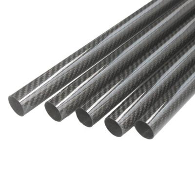 China 0.001% N Content High Strength 3K Twill Carbon Fiber Tube CBTCFT042 for sale