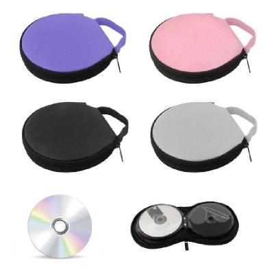 Chine Recyclable/Durable/Eco-friendly/Waterproof Portable CD DVD Case 20 Capacity Round Oxford CD Storage Bag Holder With Zipper For Home Car CD Box Bag à vendre