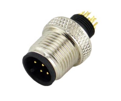 China IP67 IP68 Waterproof Male Female Cable Connector M12 Circular Plug Type Solderless for sale