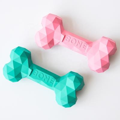 China Dog Bone Shape Silicone Chew Toys Thickness 4.5cm ASTM Safty Certificates for sale