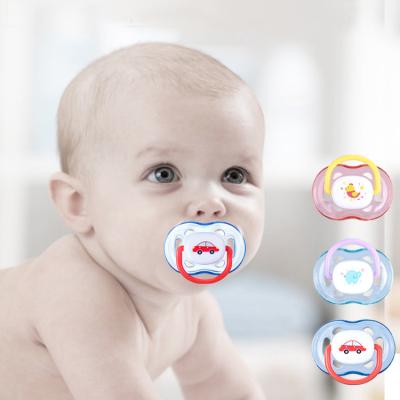 China Customized Silicone Baby Pacifier For 6 Month Old Cartoon Picture Printing for sale