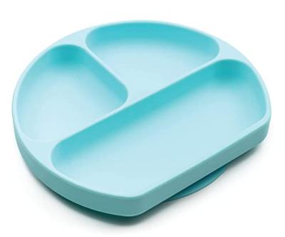 China Anti Bacterial Silicone Baby Plate Washable Eco Friendly Suction Section Plate for sale