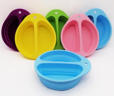 China FDA Silicone Collapsible Dog Bowls BPA Free Dishwasher Safe Non Toxic for sale