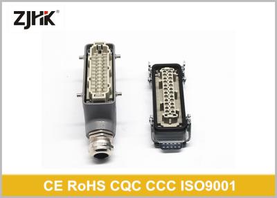 중국 ZJHK  방수되 직사각형이 24 핀 과중한 업무 인더스트리얼 연결기 HE-024 판매용