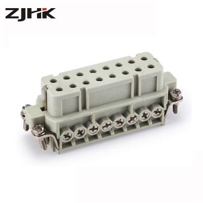 China HA-016 rectangular heavy duty connector of 16 pin the slim inserts for sale