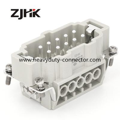 China 16A 10 Pin Rectangular Connector Replace Harting Han E 10 Pos M Insert Screw 09330102601 for sale