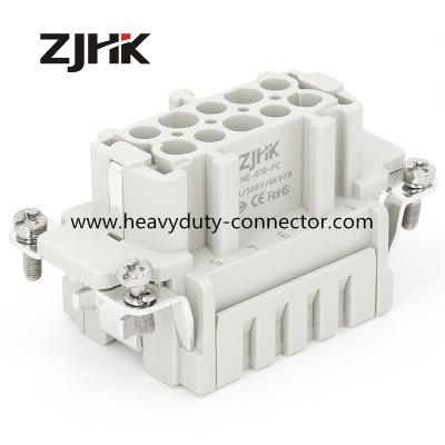 China HE 10 Pin Crimp Terminal Heavy Duty Wire Connectors 500V Crimp Plug Socket Similer TE Connector for sale