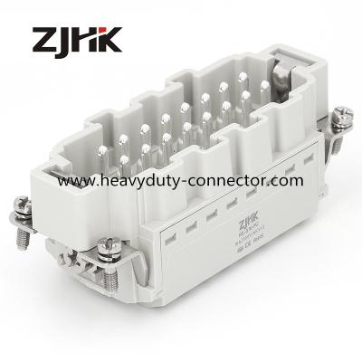 China Phoenix Type Quick Lock Terminal 16pin Contacts Insert Heavy Duty Plug Easy Contact Way for sale