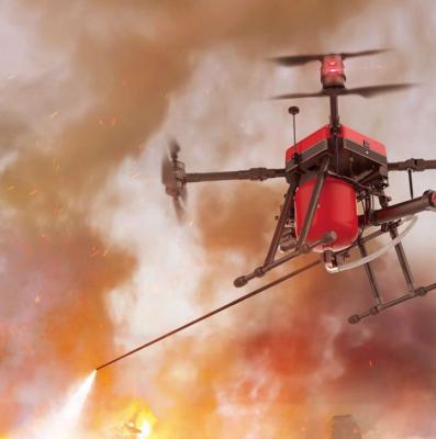 China Dron de extinción de incendios para incendios de gran altura Altura de vuelo 4500 m, carga útil máxima: 50 kg, rango: 80 km en venta