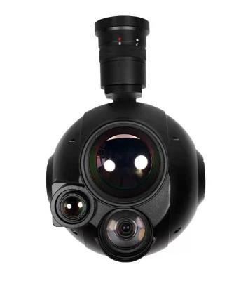 China Triple Gimbal Integrated with  30*Zoom Optical and 2 thermal Image cameras with Target locking System en venta