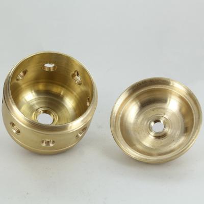 China Lamp Cnc Machining Brass Parts CNC Drilling And Tapping Precision Brass Components for sale