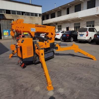 China Telescopic Boom Hydraulic Spider Crawler Crane Remote Control Spider Lifting Equipment for sale