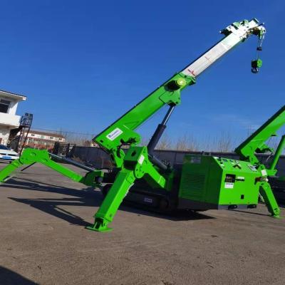 China 5ton EPA engine Spider Crawler Crane With Hydraulic Telescopic Outrigger for sale