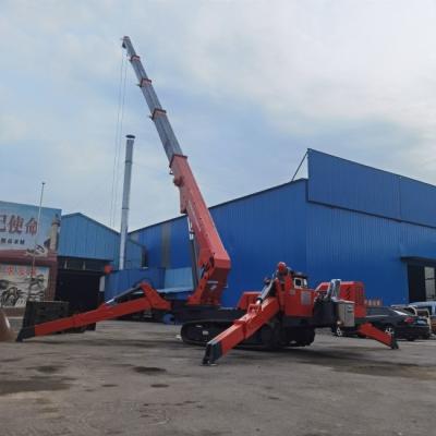 China Diesel Engine Electric Construction Spider Lift 12 Ton 22.5m Mobile Spider Crane for sale